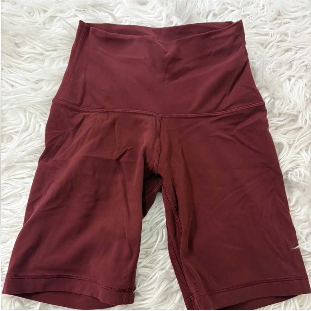 Aritzia Maroon Bike Shorts